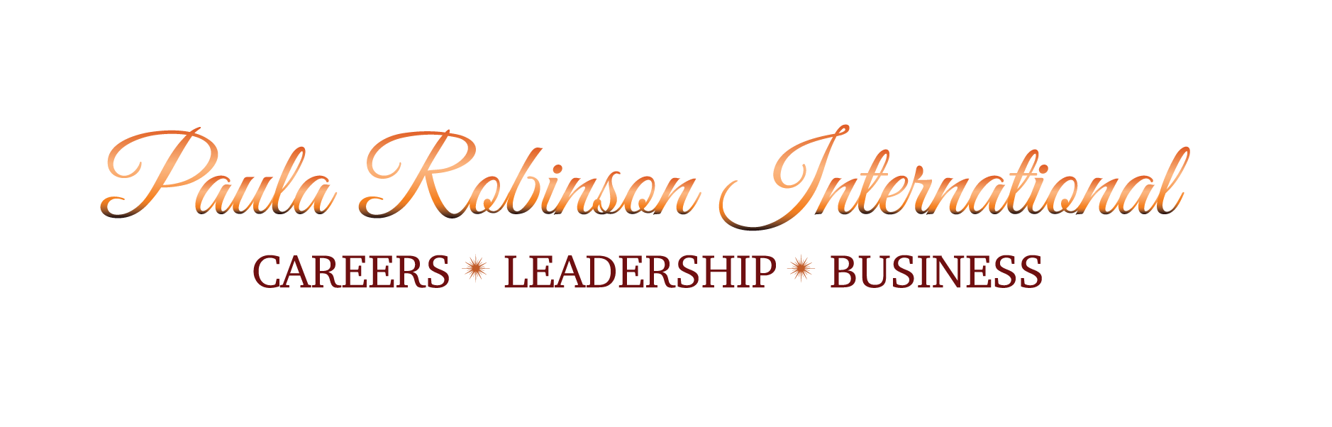 Logo featuring elegant cursive text and stars, emphasizing leadership and brilliance.